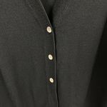 Avenue  Black V Neck Cardigan Abalone Buttons 22/24 Photo 2