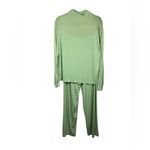 Djerf Avenue Go Slow Pajama Set In Pistachio Size Small Photo 4