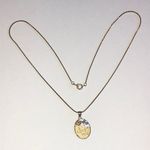 925 Gold Plated Sterling Silver I Love You Pendant Necklace Photo 1