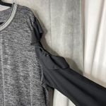 Maurice's Plus Size 3 Top Cold Shoulder Blouse Chiffon Sleeves 3X Gray Black Photo 3