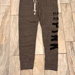PINK - Victoria's Secret NEW  women's small gray/black jogger sweatpants Photo 3
