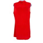 Equipment NEW Lucida 100% Silk Tunic Shirt Dress Printed Papaya Sleeveless Mini Photo 2