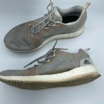 Adidas Womens Gray Pure Boost BB3286 Lace Low Top Running Shoes Size 10 Sneakers Photo 3
