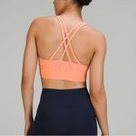 Lululemon Energy Longline Bra Ribbed Luxtreme Medium Support Sunny Coral Photo 5