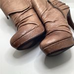 Naughty Monkey  Brown Leather Ankle Boots. Size 7.5 Photo 6