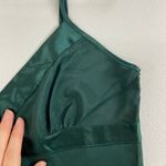 Victoria's Secret Vintage  1990s emerald green satin chemise slip dress lingerie Photo 5