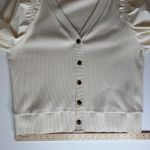 Who What Wear  Womens Puff Sleeve Cardigan Sz XXL Ribbed Button‎ Front Minimalist Photo 9