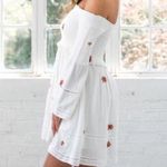 Free People Nwt counting daisy’s white red embroidered floral spring dress boho Photo 2