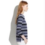 Madewell  • Navy Black White Gallerist Ponte Stripemix Striped Sweater Photo 26