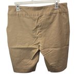 Zac & Rachel Khaki Shorts Womens Size 14 Stretch Pull On Comfort Casual Tan Photo 1