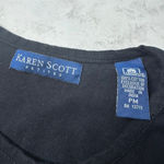 Karen Scott Vintage Sequin Strawberry Short Sleeve Tee Size M 100% Cotton Photo 3