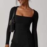 Long sleeve short black dress Photo 1