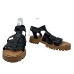 275 Central Isaiah Sandals Fisherman Chunky Leather Black Size 40 US 10 Photo 3