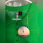 Love by Design  Vibrant Green Sleeveless Polo Tank Photo 3