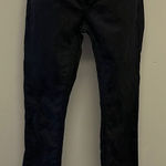 Free People  Black Vertical Textured Straight 5 Pocket Button/ZipUp Jeans-Size 29 Photo 0