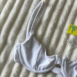 NWT ONEONE Swimwear Grace White Underwire Bikini Top Size L Photo 3