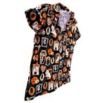 Munki Munki Halloween Pajama Top Large Short Sleeves Button Werewolf Witch Ghost Photo 2