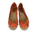 Michael Kors Michael Kors Orange Espadrille Flats w Bow Detail Size Women's Shoes 10.5 Photo 3