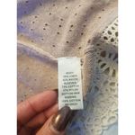 Banana Republic Knit Top XS Crochet Eyelet Linen Blend Lace Embroidered Wrap Photo 9