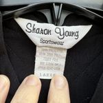 Vintage Sharon Young Sportswear Quilted Button Jacket Size Large Feathers Pocket Photo 4