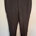 Ganni Womens Plaid Suiting Trousers Pants in Chocolate Brown Size 40 Photo 0