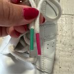 Vionic  Simasa White Leather Sneakers Women’s size 11 Pink Green Snakeskin‎ Trim Photo 9