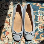 Vionic Skyway Blue Suede Klara Ballet Flat Size 6.5 Cottage core Pastel Nautical Photo 3