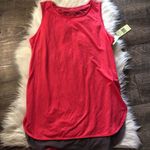 Tangerine  Burnout Workout Tank Tomato Loose Fit Photo 0