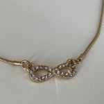 R.J. Graziano Infinity Charm‎ in Crystals Gold Tone 16” Photo 0