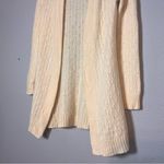 Charter Club  Cardigan Sweater Cashmere Knit Open Front Cream Size Medium Photo 2