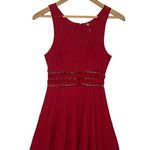 Free People Dress Womens 2 Daisy Waist Lace Mini ASO Taylor Swift Tibeten Red Photo 0