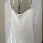 House Of CB  S D-DD Babydoll Ivory Chiffon Halter Mini Dress White‎ NWOT Photo 7