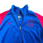 Nike Women's Blue and Red Cubs Zip up Sweatshirt Size XL Photo 1