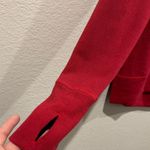 Athleta Coaster Luxe Stripe Red Sweatshirt Photo 7