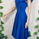 Vintage 60’s / 70’s Blue Ruffle Dress Photo 6