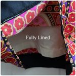 Milly  Multi Color Print Silk Shell Fully Lined A Line Skirt Size 12 Photo 5