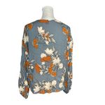 Boho Floral Kimono Cardigan | Open Front Lightweight Viscose | One Size Brown Size undefined Photo 2