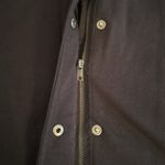 INC black jersey knit hooded jacket sherpa lined removable faux fur collar Size M Photo 10