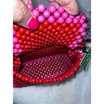 Kate Spade NWT  x Target Women's Red & Pink Beaded‎ Shoulder Bag Casual Photo 7