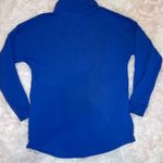 PINK - Victoria's Secret Royal blue PINK Victoria Secret half snap sweater Photo 3