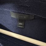 J.Crew Sweater Buttoned Boat Neck Navy Blue Nautical Coastal Casual Womens S/M Photo 3