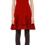 Akris Punto Seam-Paneled Jersey Flounce Dress in Gray size 8 Photo 0