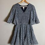 Rebecca Taylor NWOT La Vie Petula Smock Mini Dress Womens Small Blue Floral Chic Photo 4