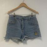 Paris Blues Vintage Medium Wash | 90s Embroidered Daisy Dukes Size 30 Hot Pants Jean Denim Photo 0
