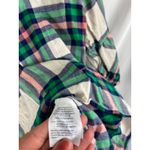 J.Crew Mercantile Womans Plaid 3/4 Bell Sleeve Top Size 6 Photo 4