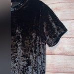 Motto women’s velvet black top size Small short sleeve casual dress. Photo 4