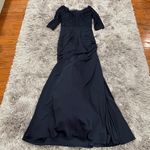 La Femme 24926 Navy Lace and Trumpet Gown 8 Photo 3