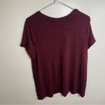 A New Day Crewneck T-Shirt Ribbed Burgundy XL Photo 6