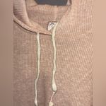 Anthropologie size small hooded sweater activewear cream cozy warm Photo 2