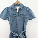 Anthropologie X Boyish The Vincent Coverall Jumpsuit Denim Tie Waist NWT Small Blue Photo 5